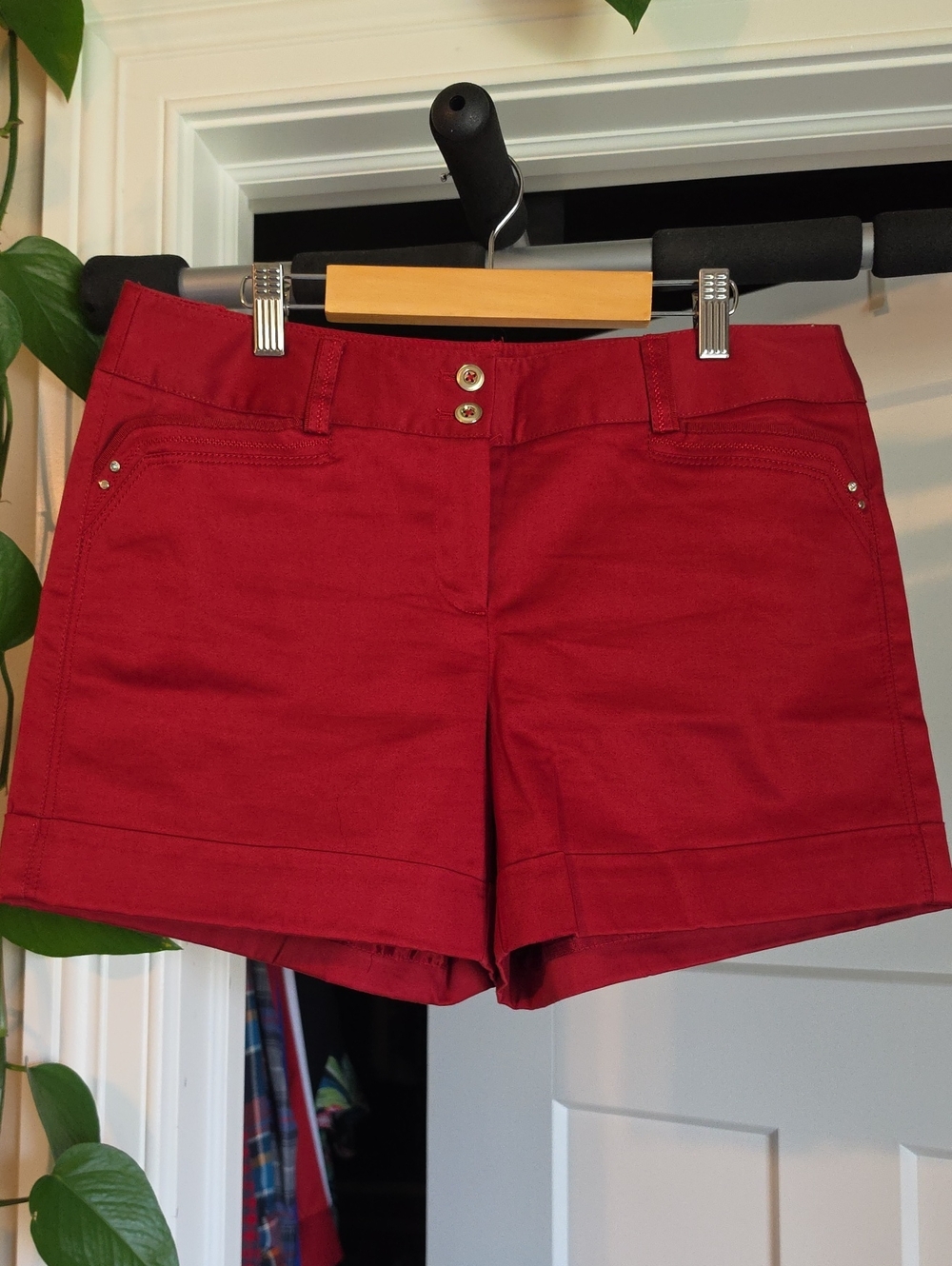White House Black Market Red Shorts